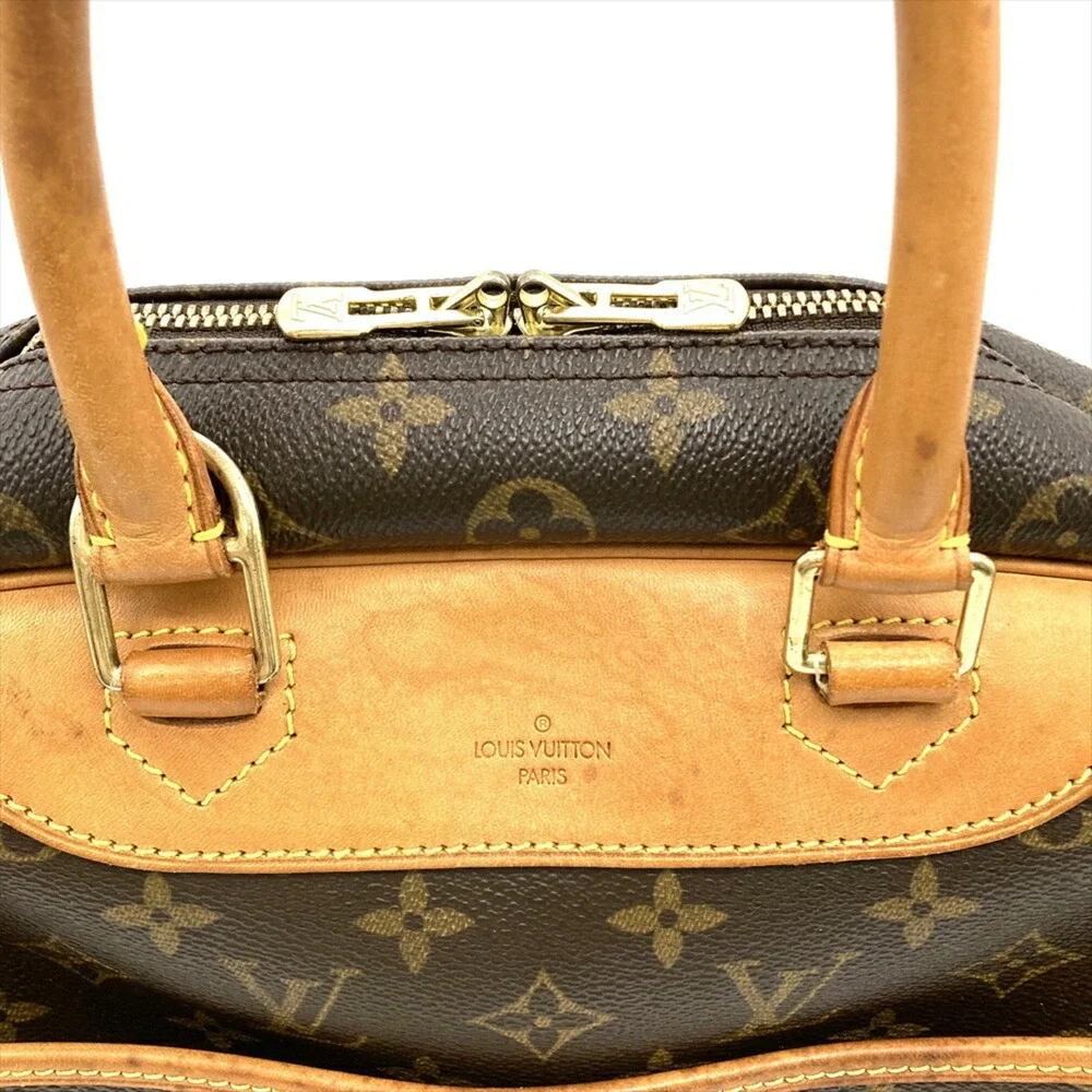 LOUIS VUITTON Brown Monogram Canvas Deauville Bag